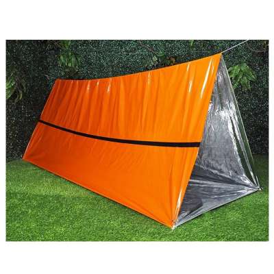 Reflective outdoor portable camping shelter emergency survival tent